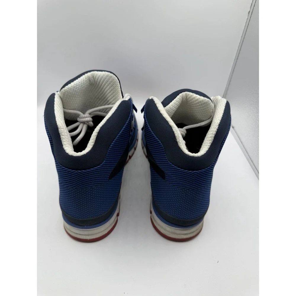 Timberland Euro Hiker Mid Jacquard Hiking Boots Mens 12M Blue Lace Up Camping